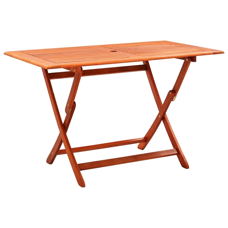 vidaXL Solid Eucalyptus Wood Standard Outdoor Dining Set in Brown