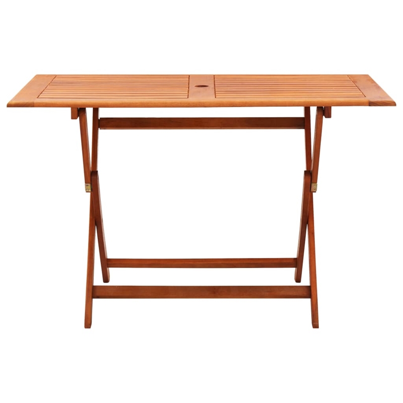 vidaXL Solid Eucalyptus Wood Standard Outdoor Dining Set in Brown