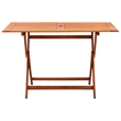 vidaXL Solid Eucalyptus Wood Standard Outdoor Dining Set in Brown