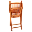 vidaXL Solid Eucalyptus Wood Foldable Outdoor Dining Set Natural/Brown
