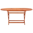 vidaXL Solid Eucalyptus Wood Standard Outdoor Dining Set Natural/Brown