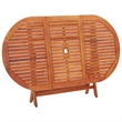 vidaXL Eucalyptus Solid Eucalyptus Wood Medium Outdoor Dining Set in Brown