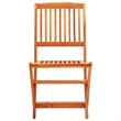 vidaXL Eucalyptus Solid Eucalyptus Wood Medium Outdoor Dining Set in Brown