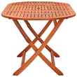 vidaXL Solid Eucalyptus Wood Large Foldable Outdoor Dining Set in Brown