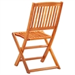 vidaXL Wooden Solid Eucalyptus Wood Compact Outdoor Dining Set in Brown