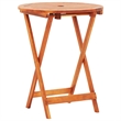 vidaXL Wooden Solid Eucalyptus Wood Compact Outdoor Dining Set in Brown