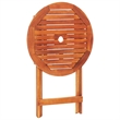 vidaXL Wooden Solid Eucalyptus Wood Compact Outdoor Dining Set in Brown