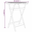 vidaXL Garden Dining Set Natural Teak