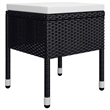 vidaXL Solid Acacia Wood Medium Durable Dining Set in Black