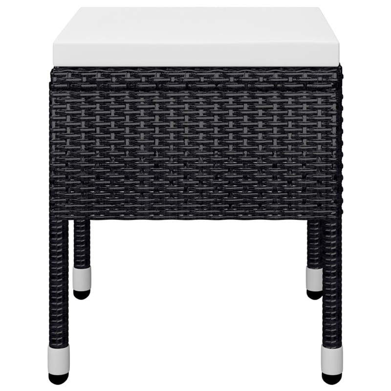 vidaXL Solid Acacia Wood Medium Durable Dining Set in Black