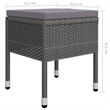 vidaXL Solid Acacia Wood 5 Piece Sturdy Dining Set in Gray