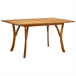 vidaXL Solid Acacia Wood & Steel 5-Piece Set Dining Set in Black