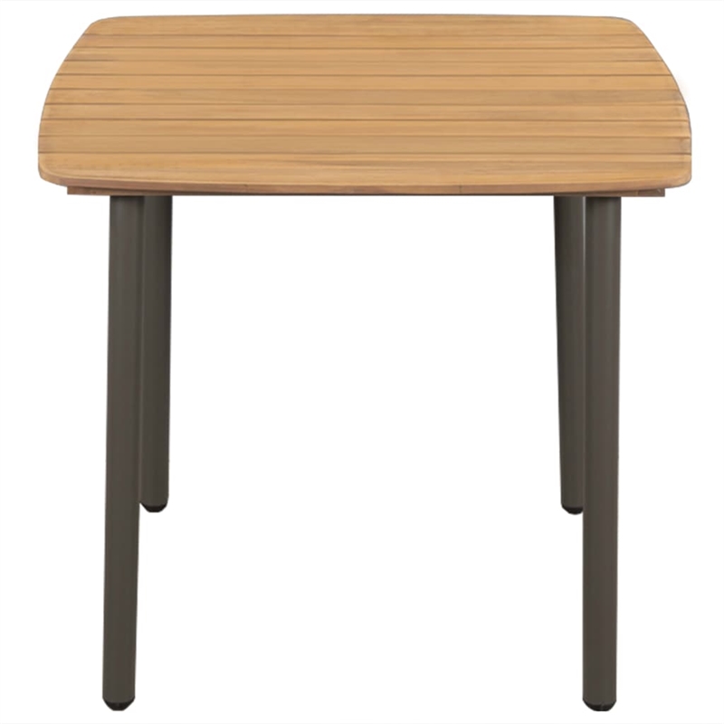 vidaXL Solid Acacia Wood Standard Dining Set in Black