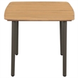 vidaXL Solid Acacia Wood Standard Dining Set in Black