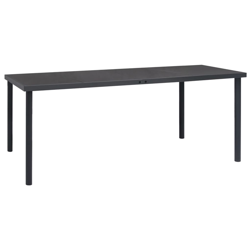 vidaXL Outdoor Dining Set in Anthracite/Gray