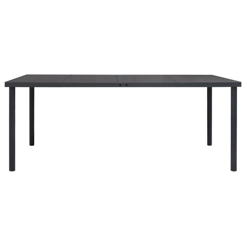 vidaXL Outdoor Dining Set in Anthracite/Gray