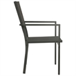 vidaXL Outdoor Dining Set in Anthracite/Gray