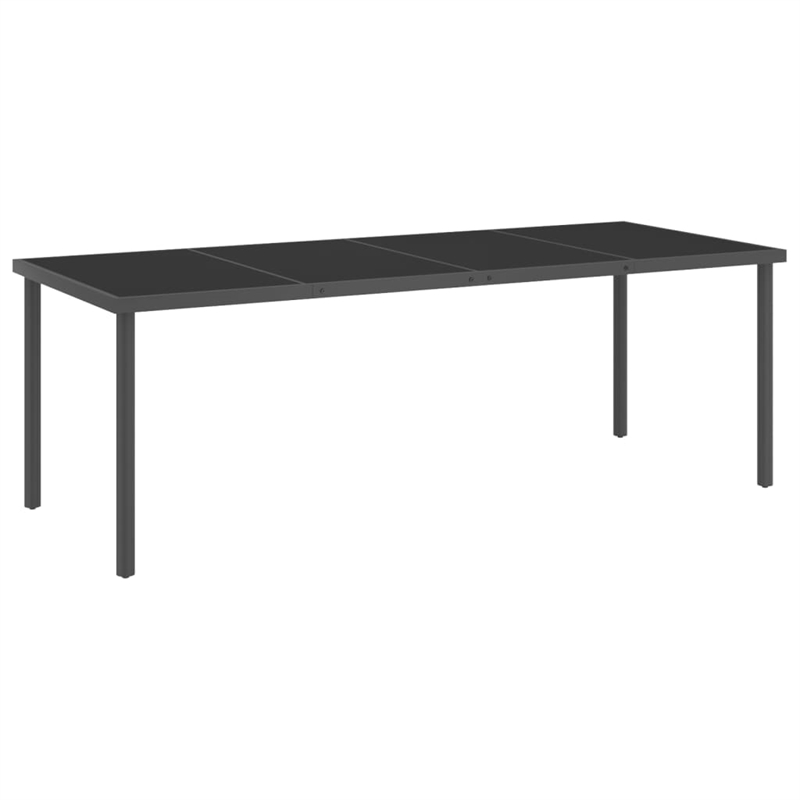 vidaXL Outdoor Dining Set in Anthracite and Black/Gray