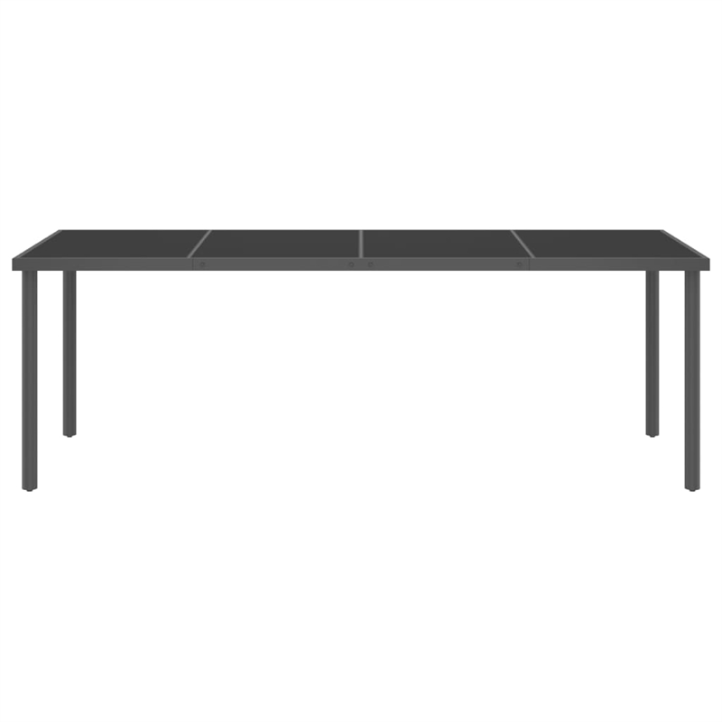 vidaXL Outdoor Dining Set in Anthracite and Black/Gray