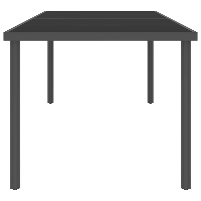 vidaXL Outdoor Dining Set in Anthracite and Black/Gray