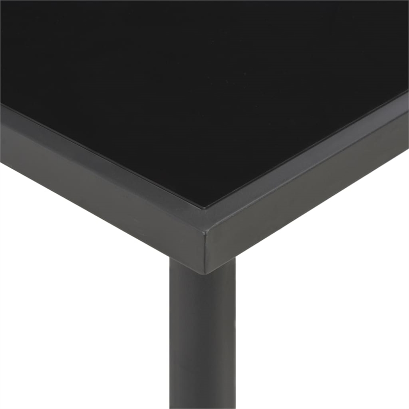 vidaXL Outdoor Dining Set in Anthracite and Black/Gray