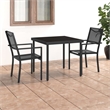 vidaXL Outdoor Dining Set in Black and Anthracite/Gray