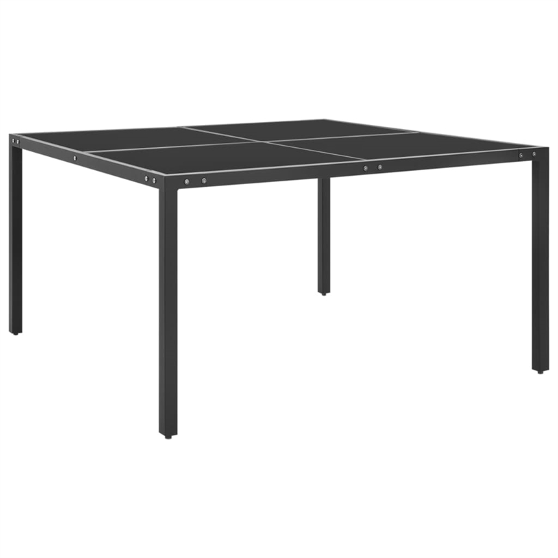 vidaXL Outdoor Dining Set in Anthracite/Black/Gray