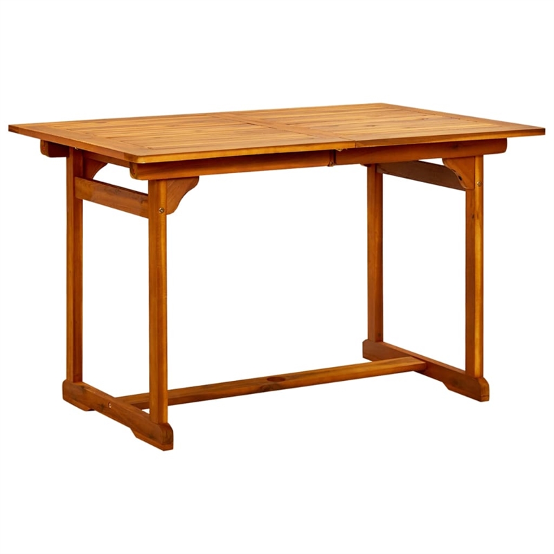 vidaXL Solid Acacia Wood Medium Garden Dining Set Natural/Brown