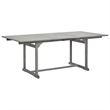vidaXL Solid Acacia Wood Standard Extendable Garden Dining Set in Gray