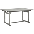 vidaXL Solid Acacia Wood Standard Extendable Garden Dining Set in Gray