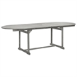 vidaXL Solid Acacia Wood Standard Extendable Garden Dining Set in Gray