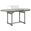 vidaXL Solid Acacia Wood Medium Extendable Garden Dining Set in Gray