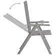 vidaXL Solid Acacia Wood Medium Extendable Garden Dining Set in Gray