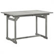 vidaXL Solid Acacia Wood Standard Extendable Garden Dining Set in Gray