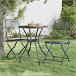 vidaXL Expanded Metal Mesh With E-Coating Garden Dining Set in Anthracite/Gray