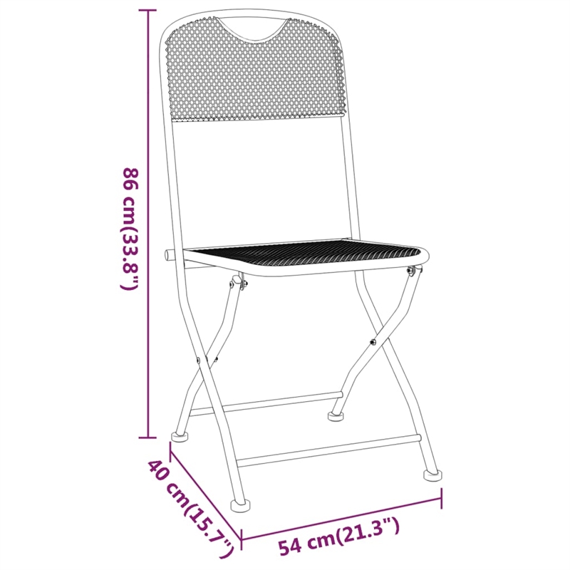vidaXL Garden Dining Set in Anthracite/Gray