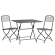 vidaXL Garden Dining Set in Anthracite/Gray