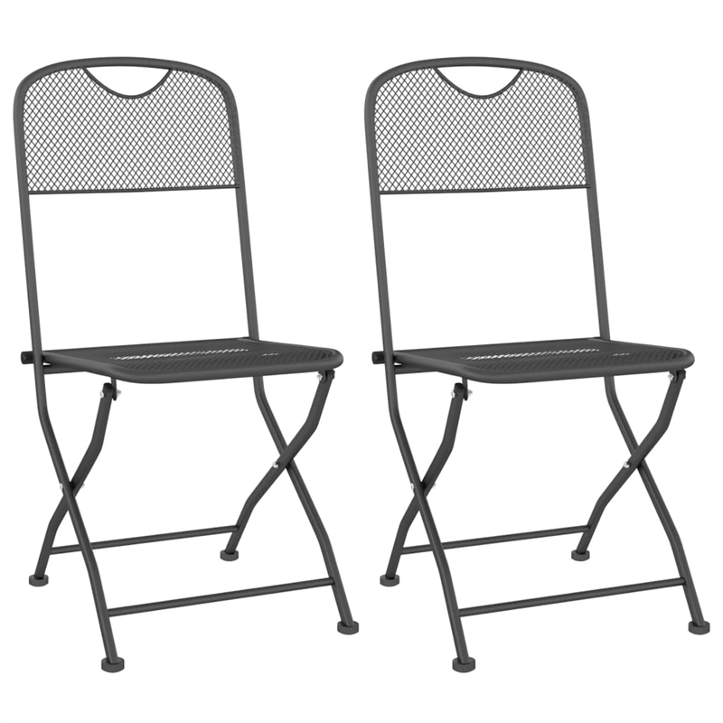 vidaXL Garden Dining Set in Anthracite/Gray