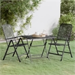 vidaXL Garden Dining Set in Anthracite/Gray
