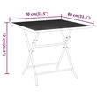 vidaXL Expanded Metal Mesh With E-Coating Garden Dining Set in Anthracite/Gray