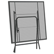 vidaXL Expanded Metal Mesh With E-Coating Garden Dining Set in Anthracite/Gray