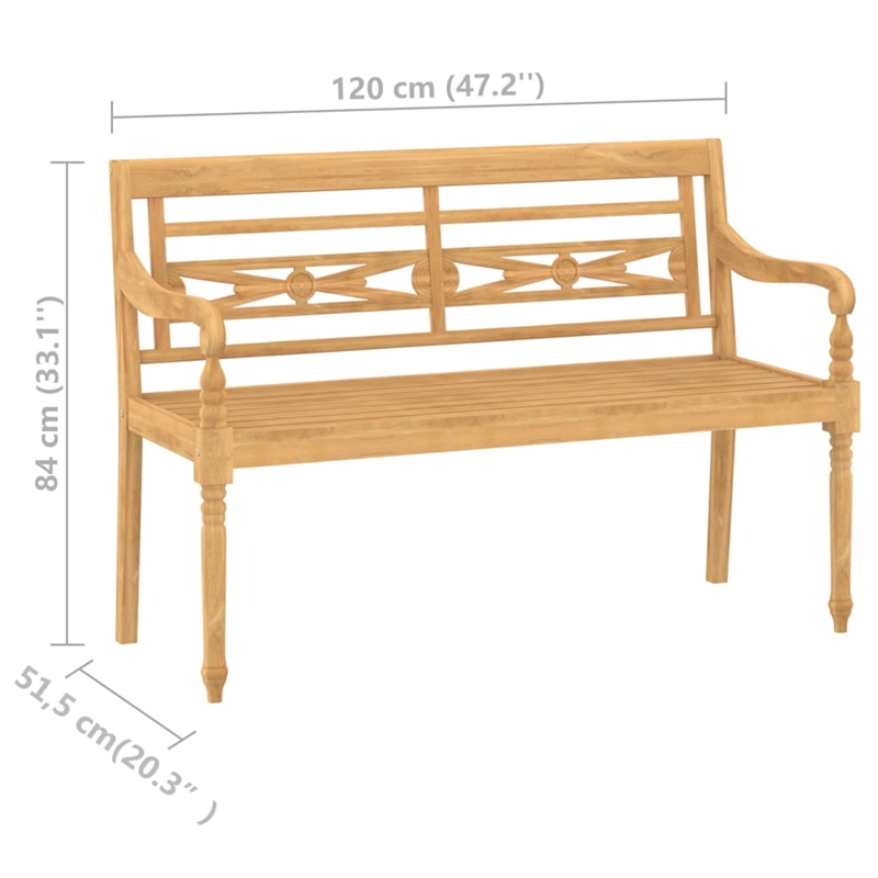 vidaXL Patio Dining Set Teak Fine Sanded Teak Hardwood Medium - Set of 4