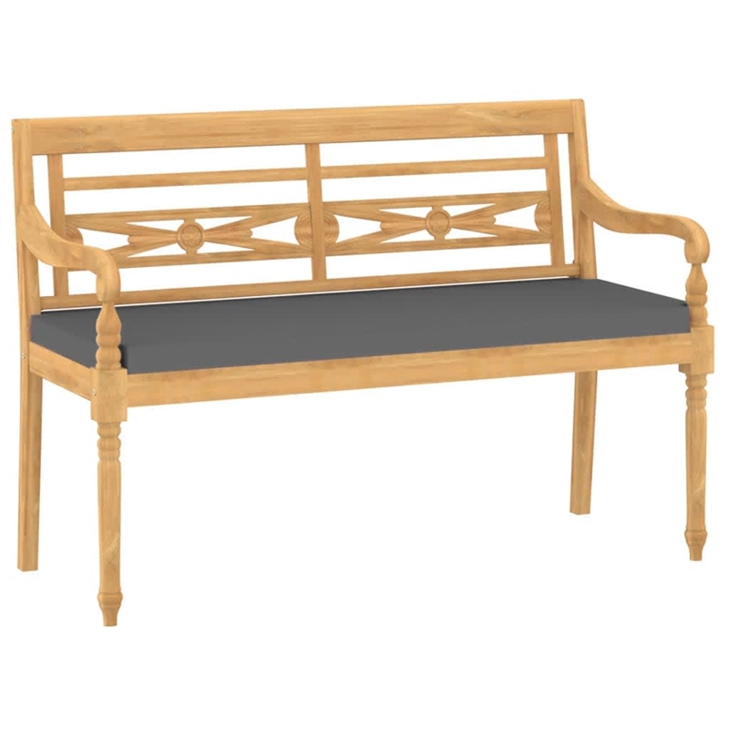 vidaXL Patio Dining Set Teak Fine Sanded Teak Hardwood Medium - Set of 4