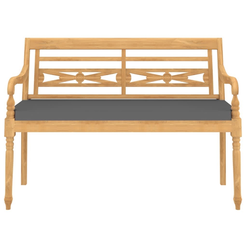 vidaXL Patio Dining Set Teak Fine Sanded Teak Hardwood Medium - Set of 4