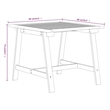 vidaXL Solid Acacia Wood Garden Dining Set in Brown