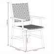 vidaXL Solid Acacia Wood Garden Dining Set in Brown