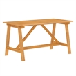vidaXL 7PC Solid Acacia Wood Garden Dining Set in Brown