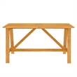 vidaXL 7PC Solid Acacia Wood Garden Dining Set in Brown