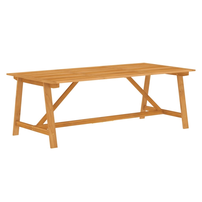 vidaXL Large Solid Acacia Wood Garden Dining Set in Brown