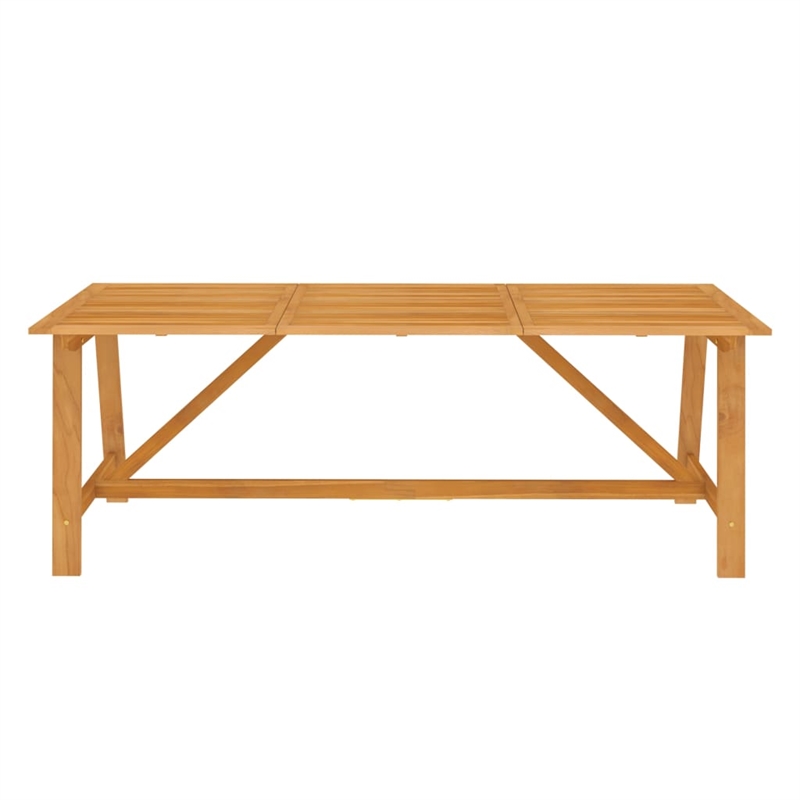 vidaXL Large Solid Acacia Wood Garden Dining Set in Brown